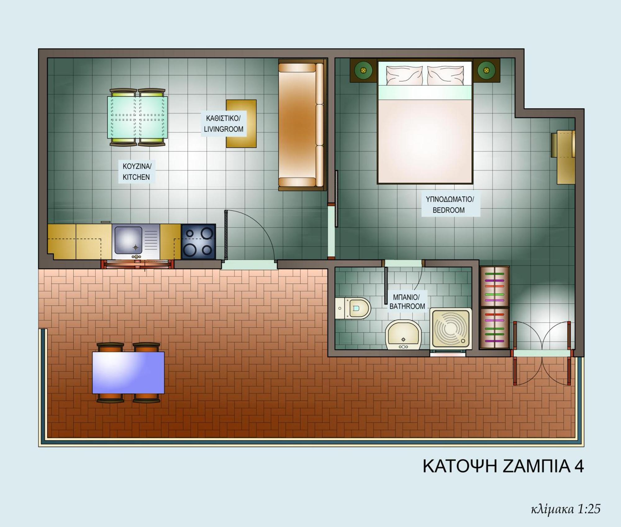 Zambia Apartments Plakias Luaran gambar